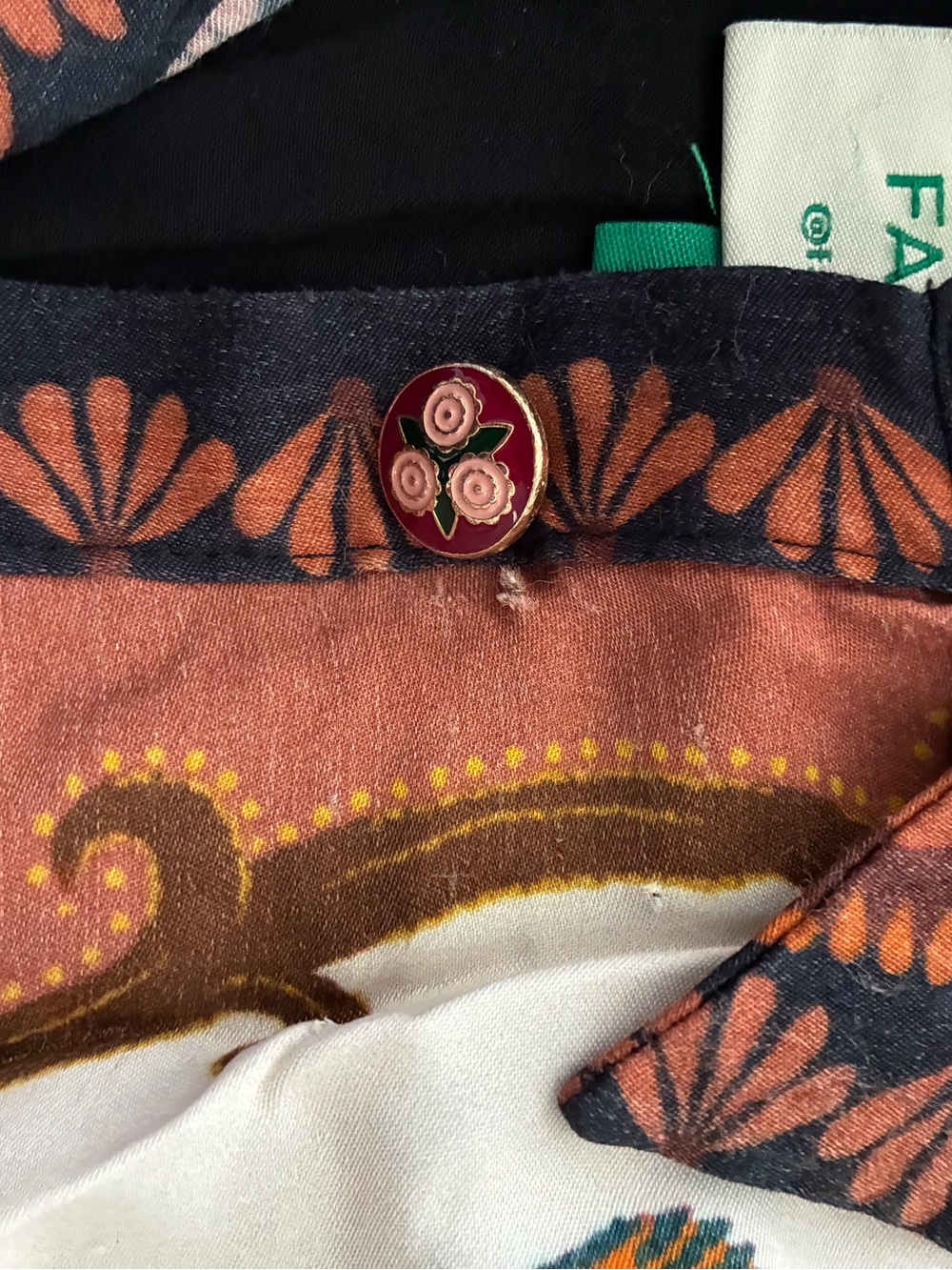 FARM Rio Miranda Multicolor Floral Scarf Midi Dress - Picture 7 of 7